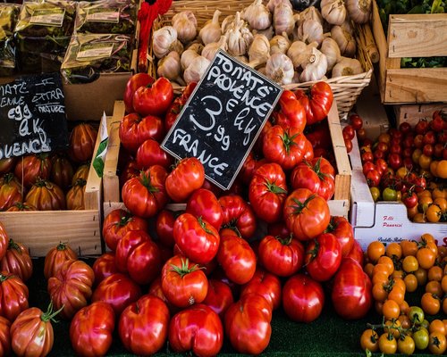 Fresh vegetables in Spanish local market